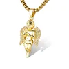 Marlary 14K Gold Stainless Steel Iced Out Angel Pendant Jewelry For Amazon Ebay Wish Online Store Wholesale In Stock