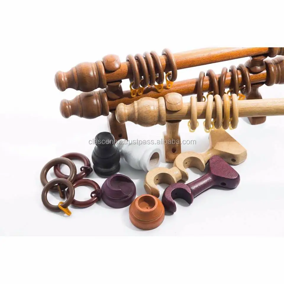 Solid Curtain Rod Malaysia View Wooden Rod Clascenex Product