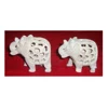Soapstone Undercut Trunk Up Elephant