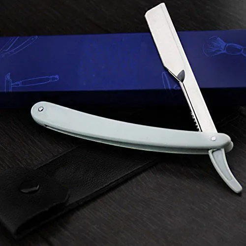 Black And Gold Shaving Knife Barber Salon Straight Cut Throat Shaving