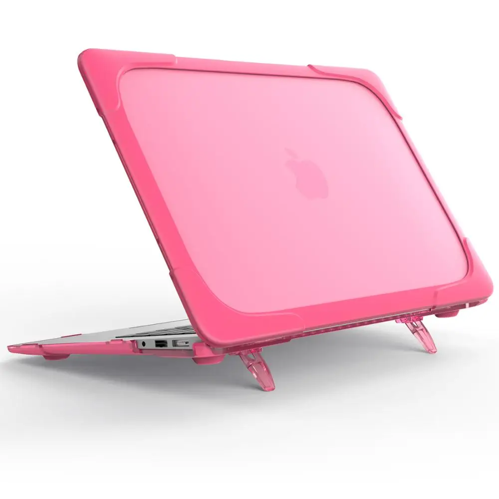 

2 In 1 Smooth Ultra Slim Light Weight PC Crystal Rubberized Hard Case For Macbook Air 13 cover