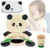 Bamboo Fiber Baby dinnerware Children Tableware Dish set kids dinner set bamboo fiber tableware