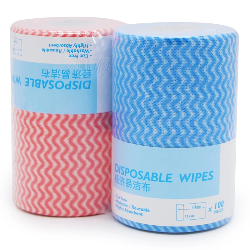 

Stock Clearance Manufacturer Eco-friendly Spunlace 15x23cm Nonwoven Cleaning Wipes Fabric Roll Disposable Mop Cloth