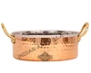 Indian art villa brass handle steel copper sauce pot