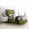 Single High Back Design Hotel Bed with Side Table