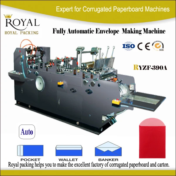 Auto Paper Envelope Making Machine Mass Production Ryzf390a Buy