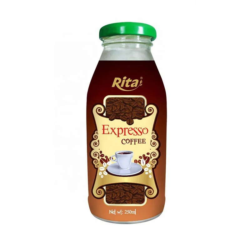 
Best Quality Best Price Free Design Label Free Sample Private Label 250ml Glass Bottle Vanilla Flavor Coffee Drink 