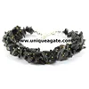 Black Agate Chips String Bracelet