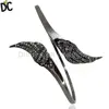 New Designer Angel Wing Cuff Pave Diamond Bracelets 925 Silver Cuff Jewelry Wholesaler