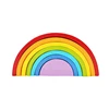 School Wooden materiales montessori wooden toys rainbow bridge blocks