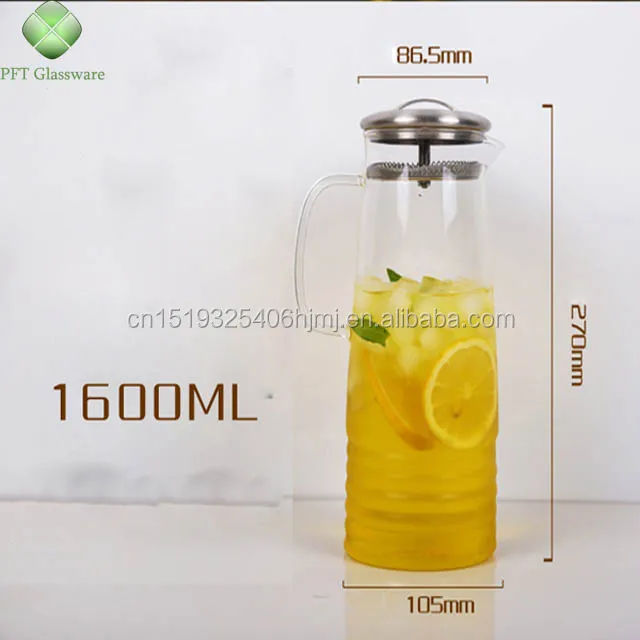 Wholesale Chape Pure Handmade Big Volume Glass Water Bottle Crystal Decanter With Metal Cap.jpg