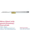 Silver Chisel with guard (Frenchay) Curved left