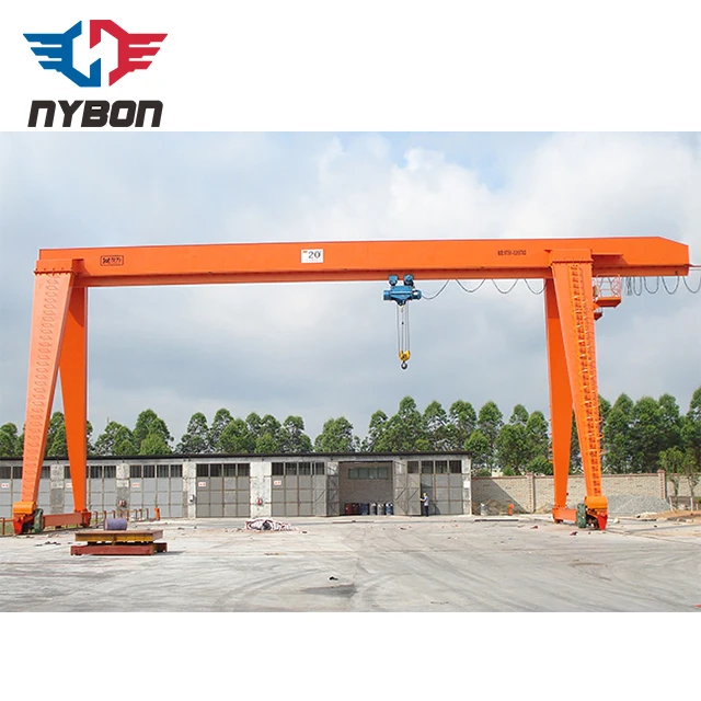 Single girder Junkyard gantry crane 5t with grab
