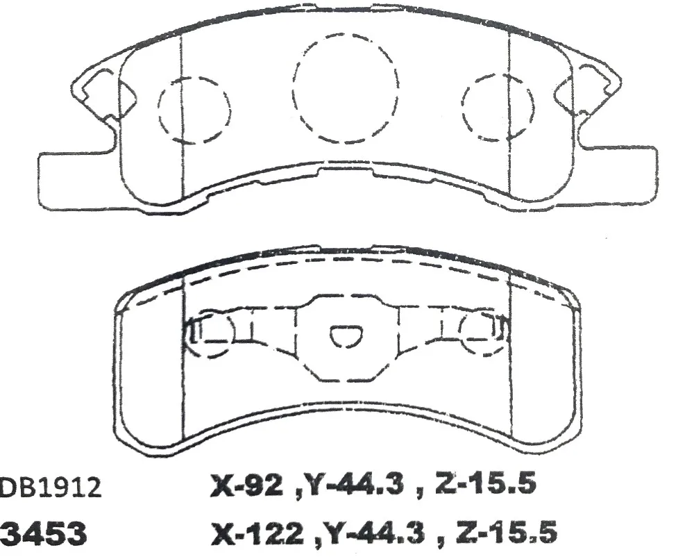 Dn6100-m - Disc Brake Pad (front) - Proton Juara,Perodua 