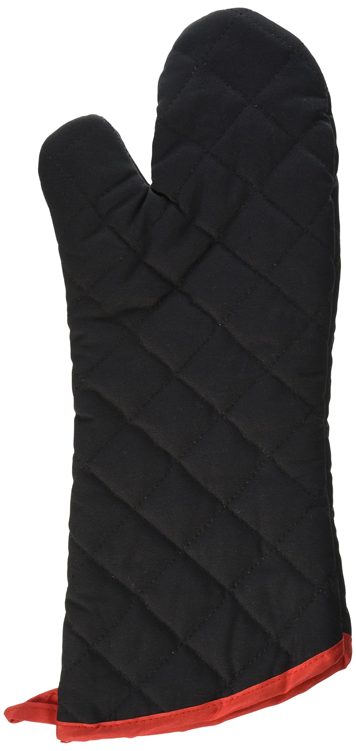 Charcoal Companion 17-Inch Flame Resistant Black BBQ or Oven Mitt