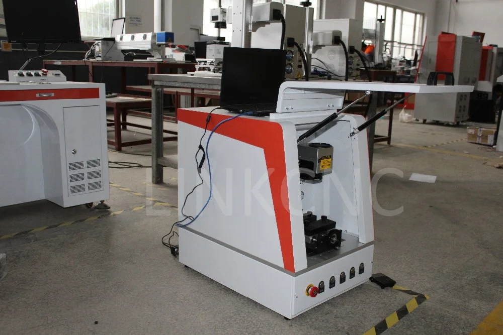 20w Raycus Fully Enclosed Desktop Fiber Laser Marking Machine with CE High Security