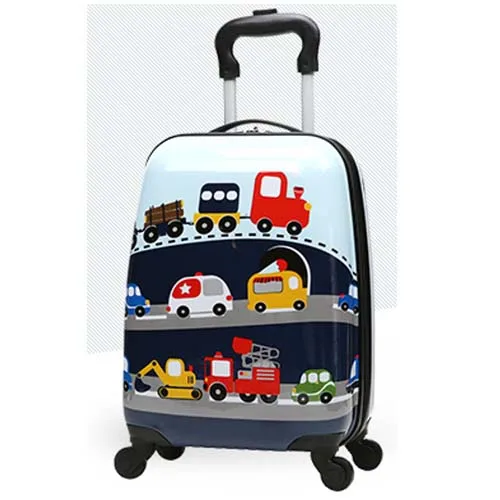 

Hotselling Children School Luggage 16 18 inch ABS PC/ Cute All Print Wheeled Backpack Trolley Bags Kids Suitcase, Customized