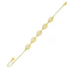 LOZRUNVE Pulseras Custom 18k Gold Plating CZ Stone Shell Bracelet 925 Sterling Silver