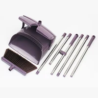 

Hot Sale Telescopic Long Handle Kitchen Folding Windproof Broom And Dustpan Set