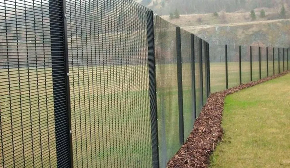 3d security fence zinc coated square post welded mesh fence