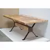 Industrial Table Base For Sale adjustable Height Table wrought Iron Crank Screw Mechanism Dinning Table