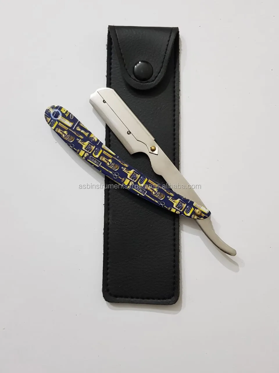 Barber Pole Paper Coated Straight Razor With Changeable Blade Buy