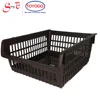 Assorted Color Stackable Open Pull Basket with Spreadable legs to allow stacking (8407)