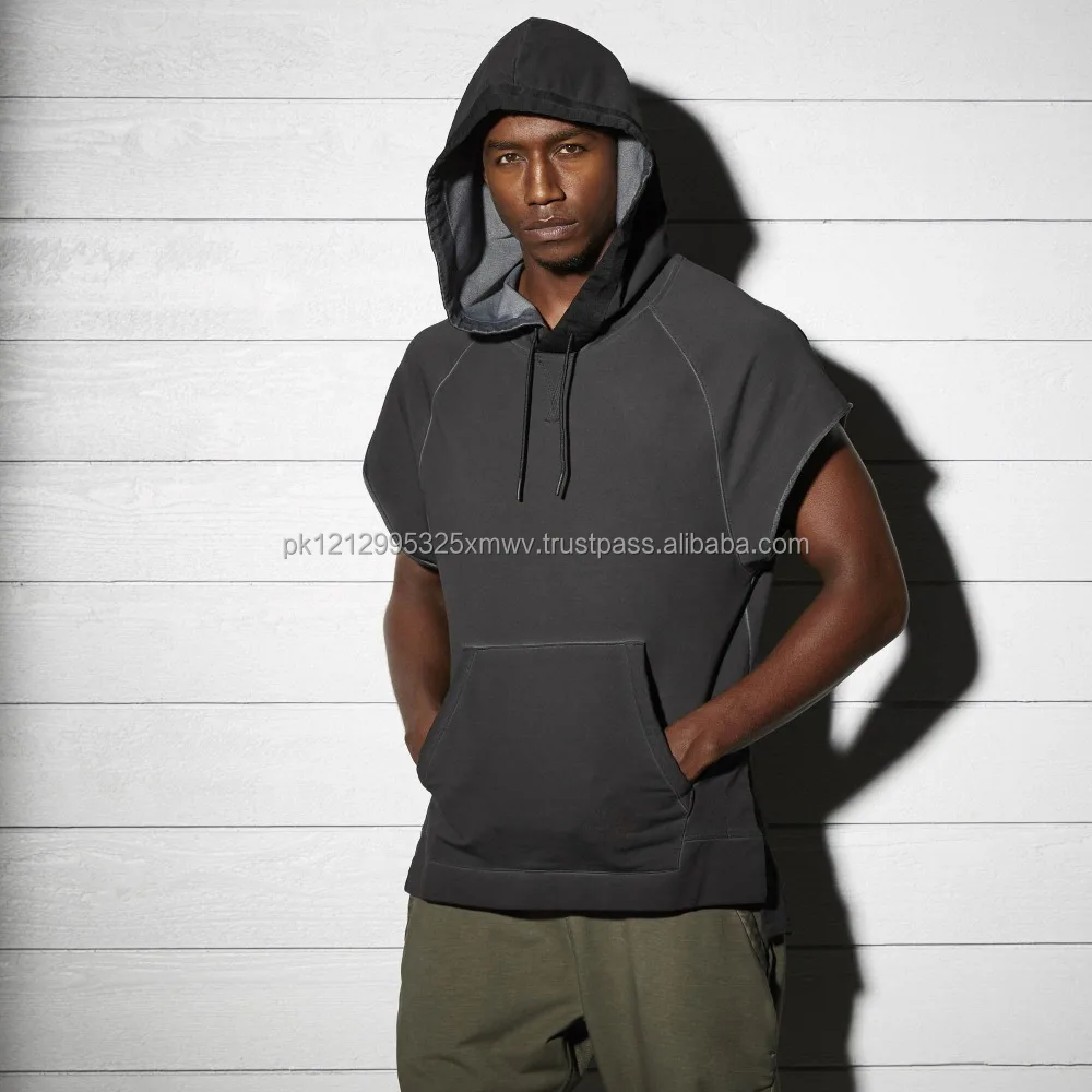 raglan sleeve zip pocket hoodie