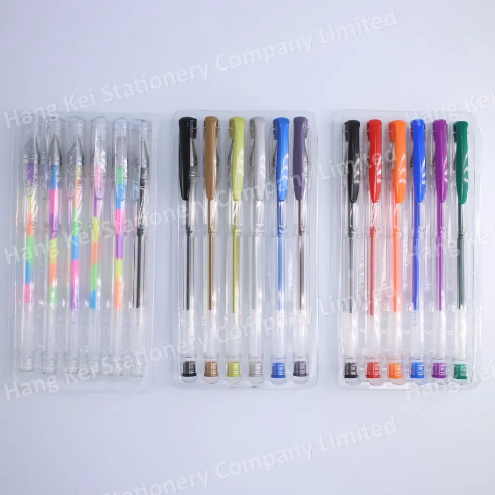 Promotional high quality custom logo gold silver color gel ink pen
