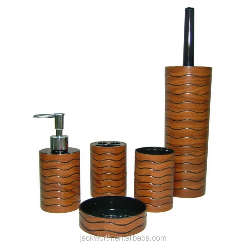 Black Plastic Bathroom Accessories Set Buy Set Of 5 Pcs Black Hotel