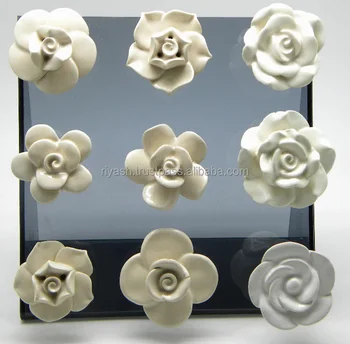 Rose Flower Shape Ceramic Knobs Buy Ceramic Designer Knobs