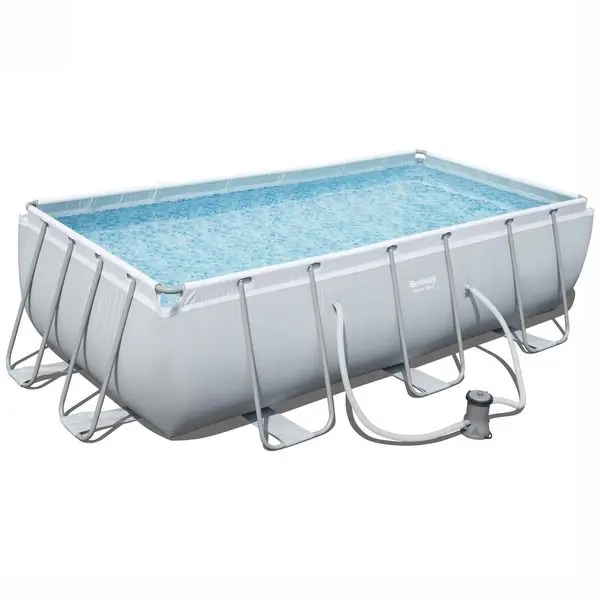 

Bestway 56251  rectangular metral frame swimming pool for family, As picture
