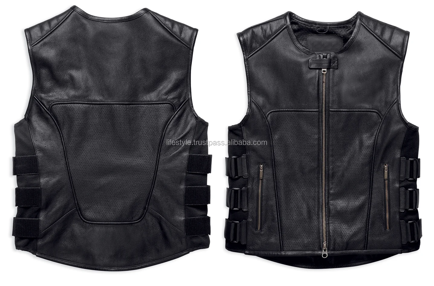Vest Men Leather Biker Vest Red Leather Vests Buy Motorcycle Leather