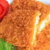 Crispy breaded pangasius portions