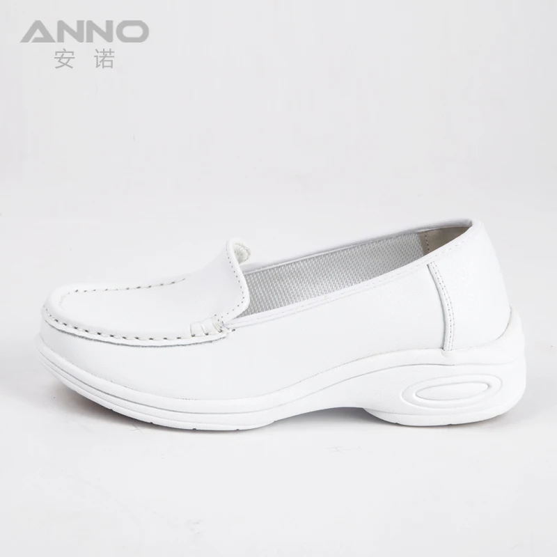 Wholesale White Leather Wedge High Heel Hot Sexy Nurse Shoes For ...