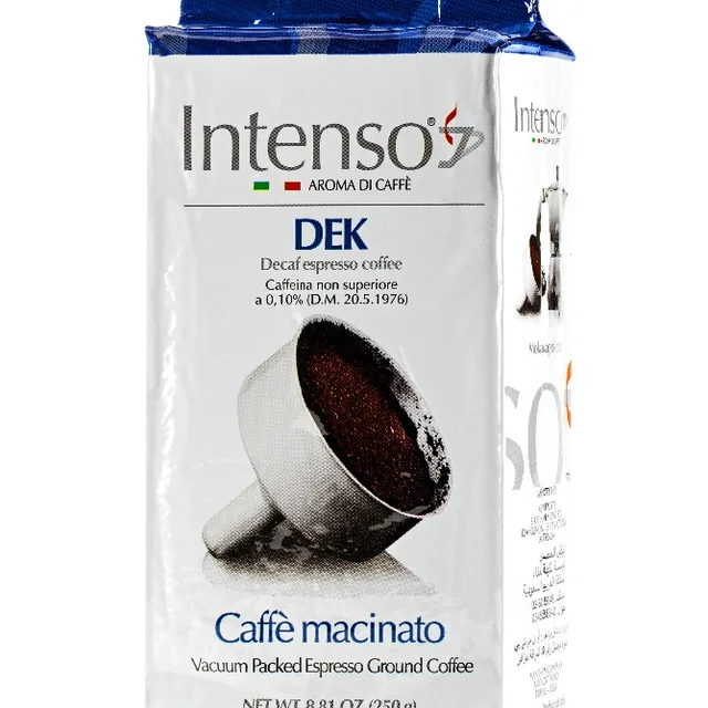 decaffeinated italian ground coffee - 250 g per bag
