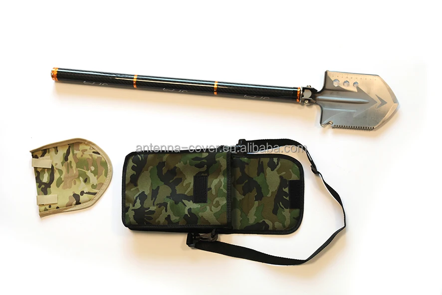 
Carbon fiber shaft portable camping shovel 
