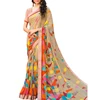Here Is A Very Pretty Saree In Beige And Multi Color Printed Saree.