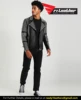 New Designs Fashion Zipper PU Polyester Short Men/s Jackets Wholesale Cheap Man Leather Jacket