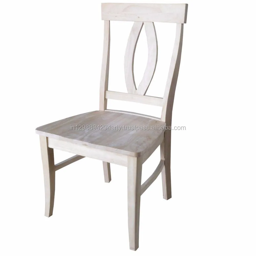 Wooden Dining Room Furniture Distressed White Finish Dining Chair