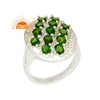 925 Sterling Silver Women Ring Peridot and Chrome Diopside Gemstone Ring Manufacturer Jewelry