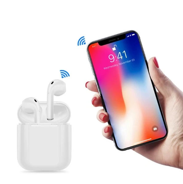 

i8-tws Earphone With Charging Box Sport Headphones Wireless for Earbuds Headset wireless earphone magnetic charging, White