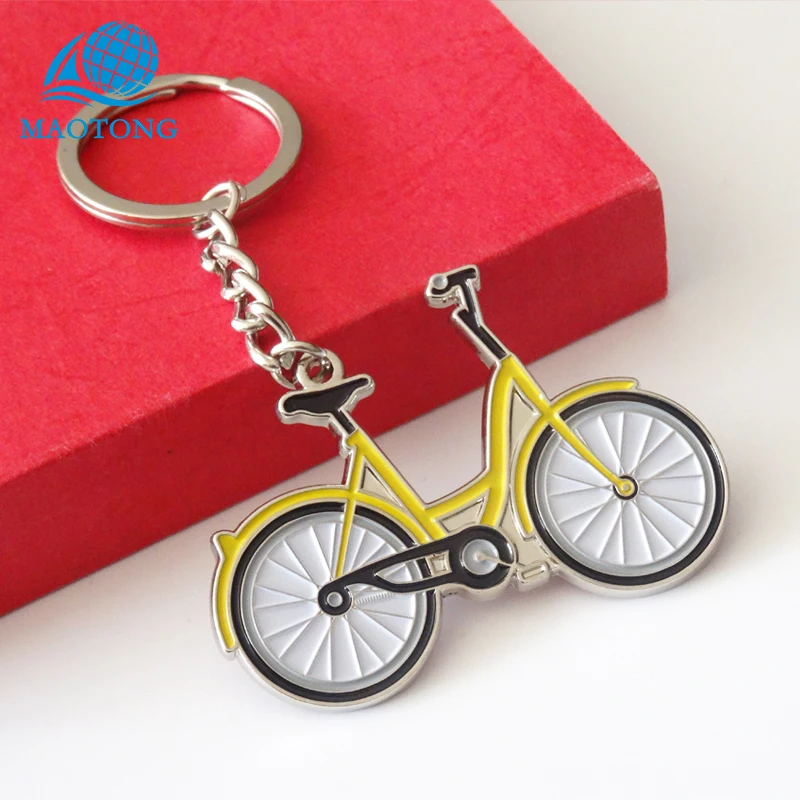 Wholesale Custom Made Metal Metal 3d Soft Enamel Yellow Bike Car Logo