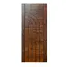 knotty pine engraved patterned interior entrance solid wooden door