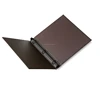 A4 brown 3 ring binder office folder / daily use office ring binder with cheap price / best design A4 leather portfolio
