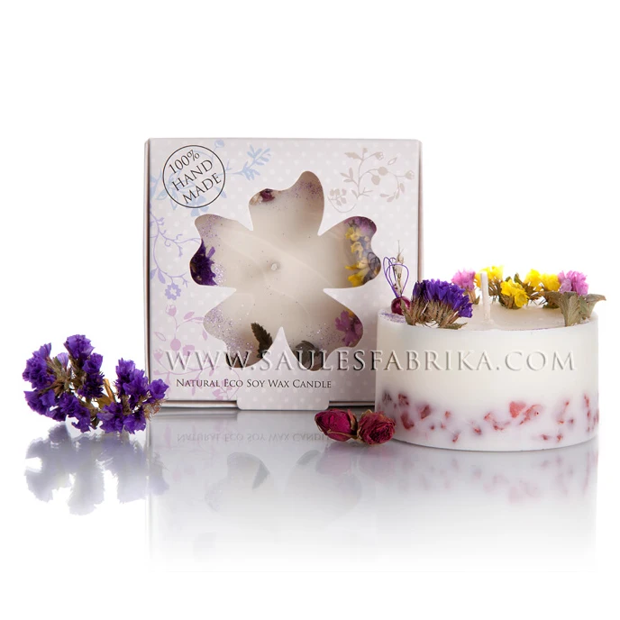 12 Eco Soy Wax Candle SAULES FABRIKA