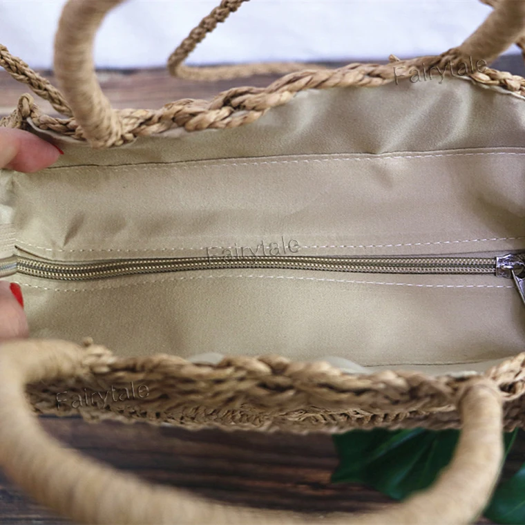 Woven Straw Beach Bag