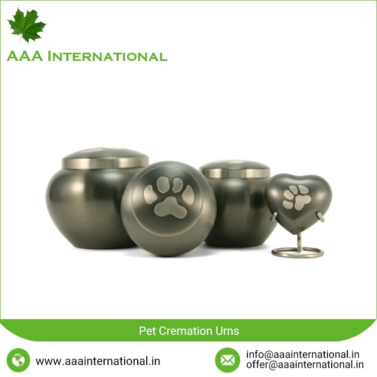 Classic Large Special Design Cremation Urn For Beloved Pet Metal
