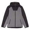 Puffy Style Channel Quilted Hooded Wind Resistant Men Down Jacket