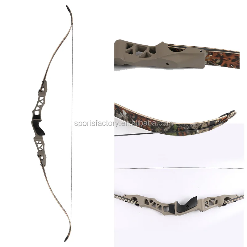 

TopArchery Aluminum riser recurve bow archery shooting laminated recurve bow, Camouflage